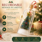 Recordable Christmas Tree Message in a Bottle – Voice Keepsake Gift