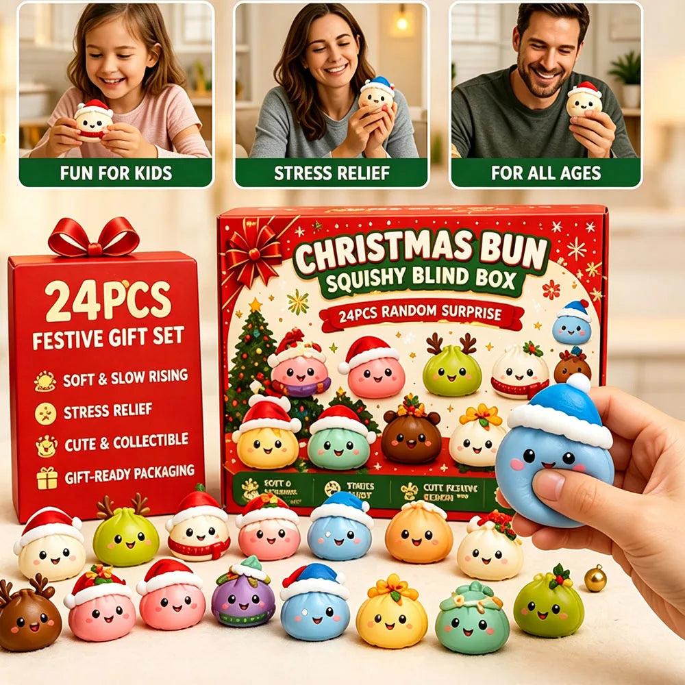 Dumpling Squishy Advent Calendar: 24 Mystery Squishies, One a Day to Christmas