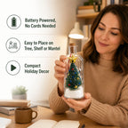 Recordable Christmas Tree Message in a Bottle – Voice Keepsake Gift
