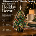 DIY Beaded Christmas Tree Kit – Mini Tabletop Tree with Angel Topper