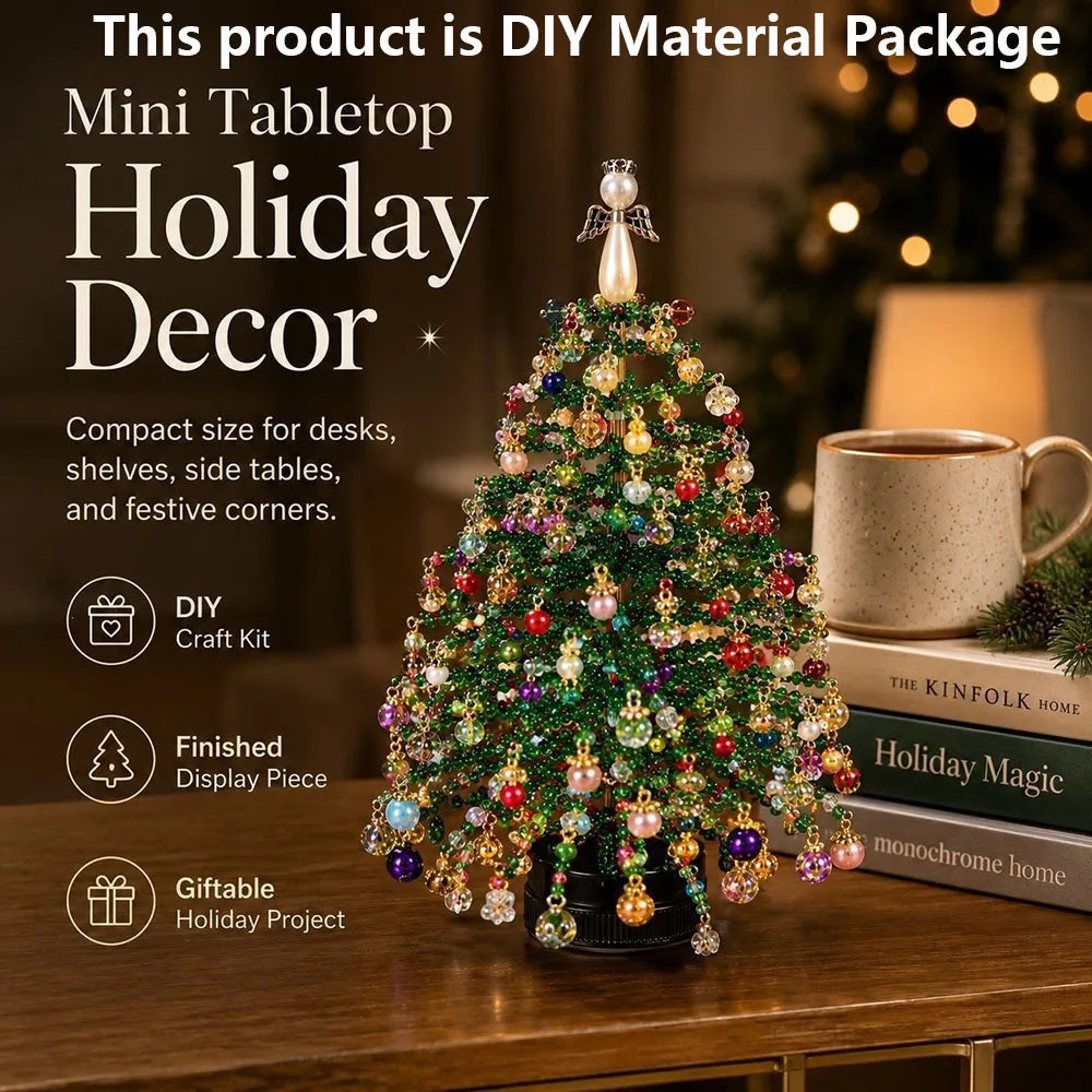 DIY Beaded Christmas Tree Kit – Tabletop Holiday Craft