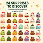 Dumpling Squishy Advent Calendar: 24 Mystery Squishies, One a Day to Christmas