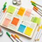 Transparent Pull-Out Sticky Notes: Cute Fruit Monster Pop-Up Notes, 80 Sheets per Box