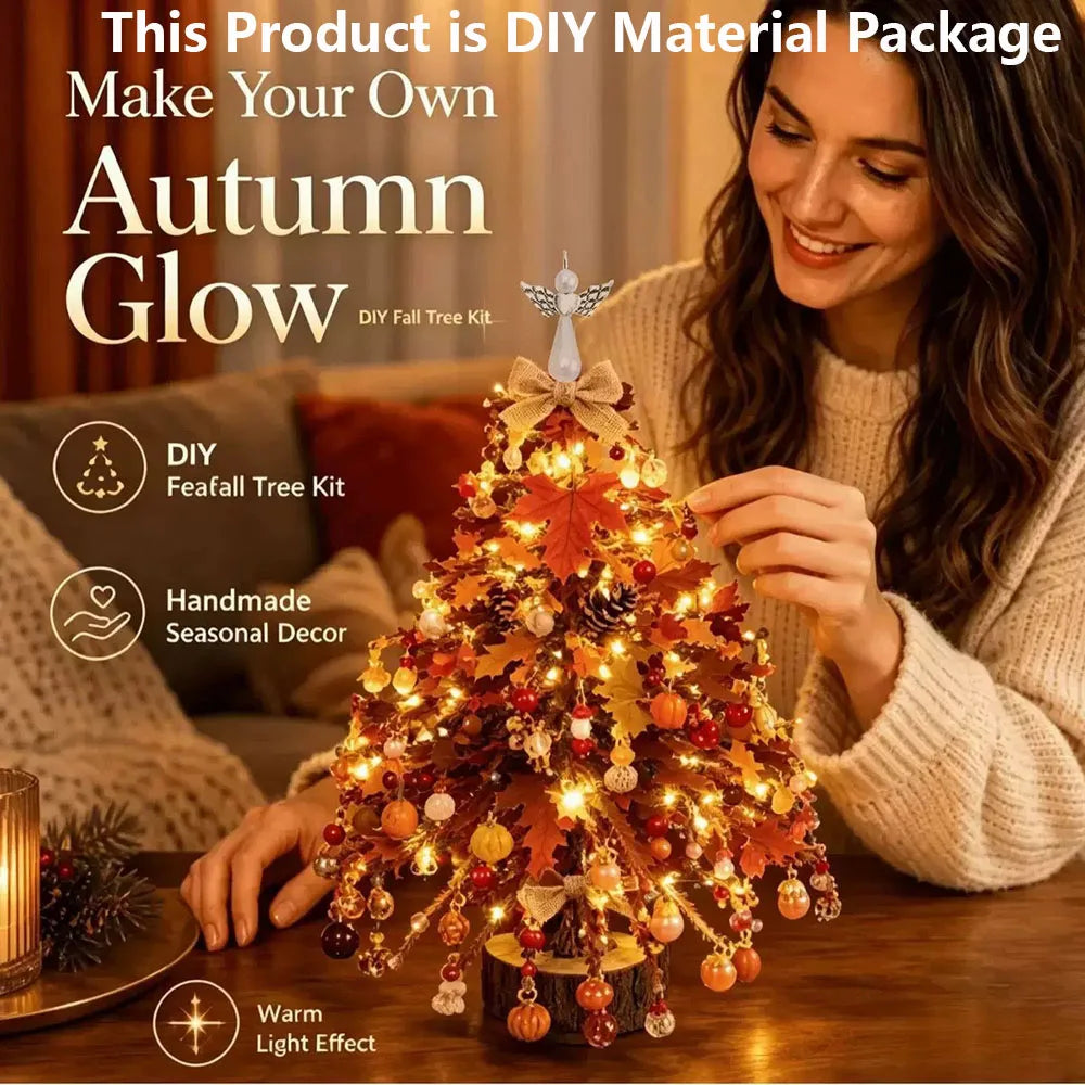 DIY Beaded Christmas Tree Kit – Mini Tabletop Tree with Angel Topper