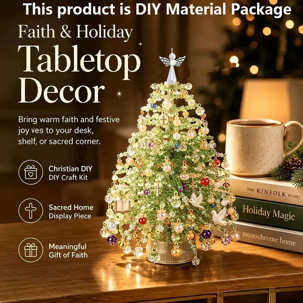 DIY Beaded Christmas Tree Kit – Tabletop Holiday Craft