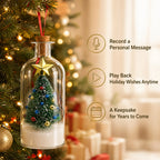 Recordable Christmas Tree Message in a Bottle – Voice Keepsake Gift