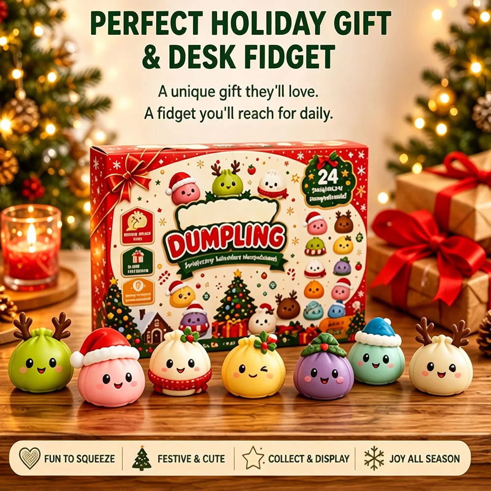 Dumpling Squishy Advent Calendar: 24 Mystery Squishies, One a Day to Christmas