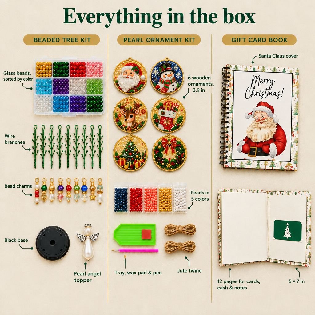 Three complete gifts, nothing else to buy