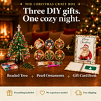 The Christmas Craft Box: beaded tree, pearl ornaments and gift card book