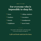 For teens, college students, teachers, coworkers, parents, grandparents, neighbours and Secret Santa
