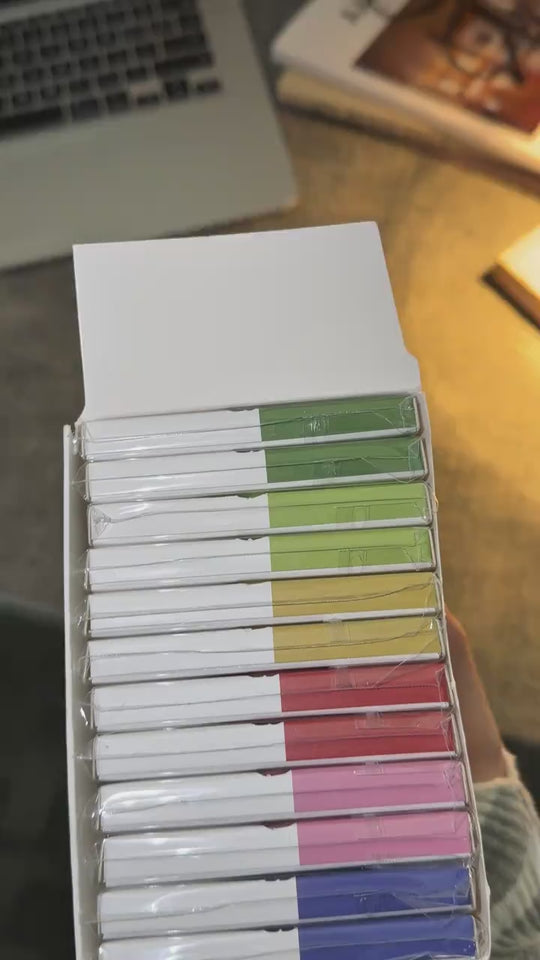 Writing on transparent sticky notes