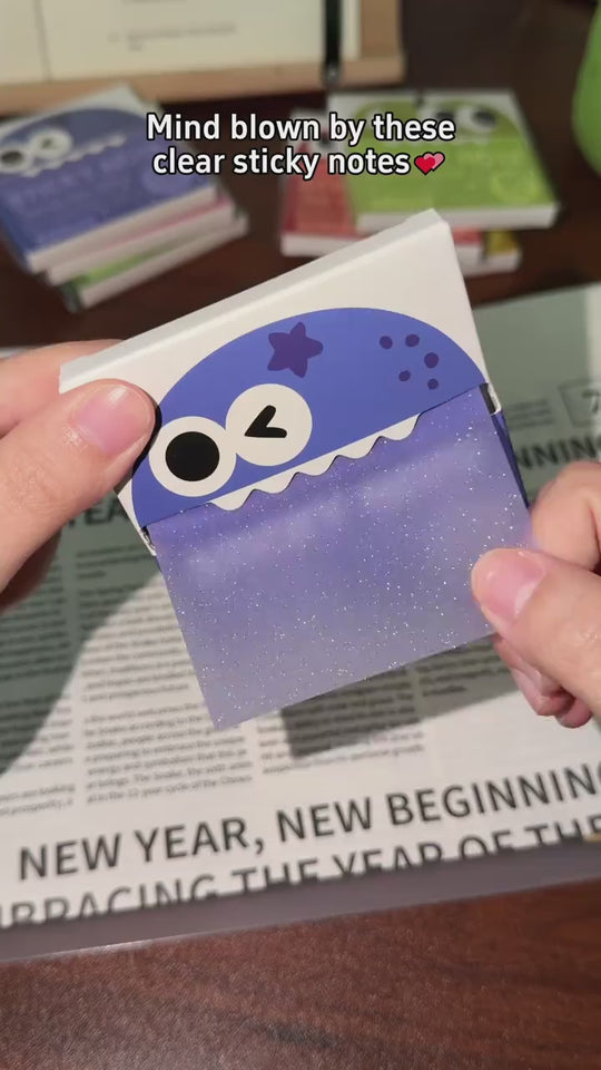 Unboxing the fruit monster pull-out sticky notes